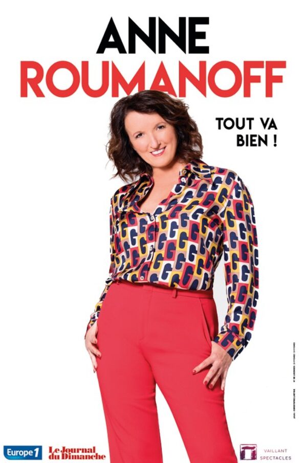 Affiche Anne Roumanoff — Tout va bien !